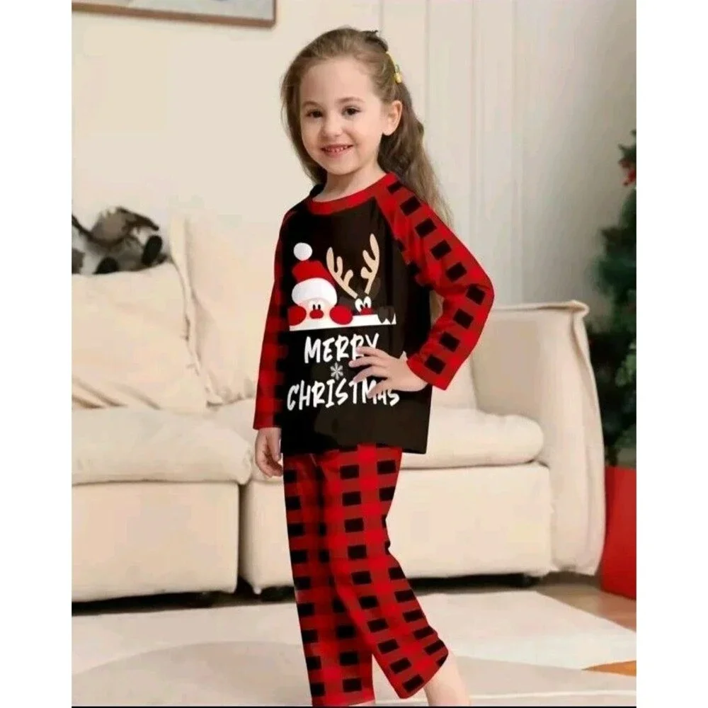 Pajamas 2T New Boys Or Girls Christmas With Santa And Reindeer Childs Toddler